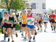 Marathon Runners on Street