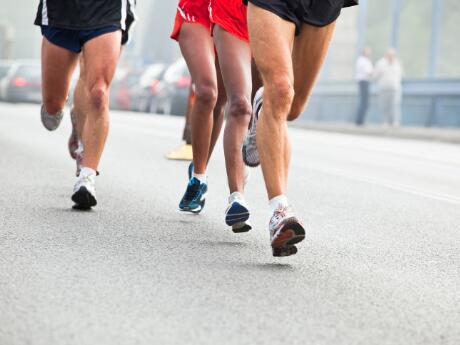 Jogging Marathon Athletic Sports Runner Retro Track and Field Running Marathon for Athletes Throw Pillow Multicolor 18x18