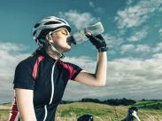 cyclist drinking