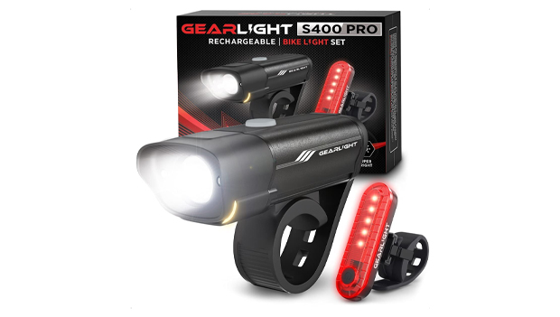 GearLight Rechargeable Bike Light Set S400