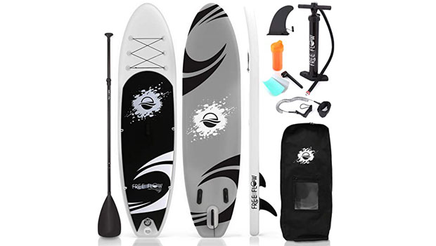 Serenelife inflatable stand up paddle board