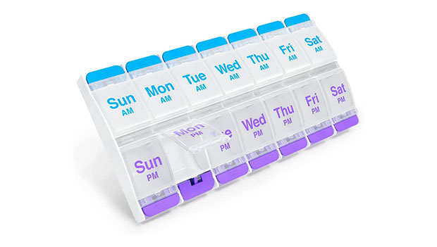 EZY DOSE 7-Day Push Button Pill Organizer