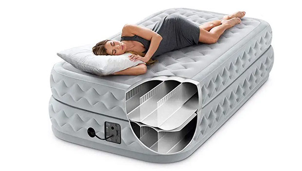 Intex Twin Deluxe Supreme Dura-Beam Air Flow Airbed