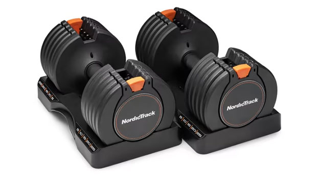 NordicTrack select-a-weight dumbbells