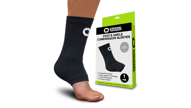Crucial Compression Ankle Brace Support Sleeve