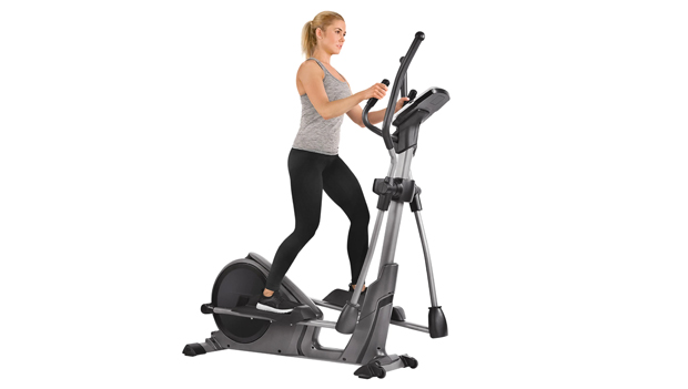 Sunny Health & Fitness Pre-Programmed Elliptical Trainer Machine Magnetic
