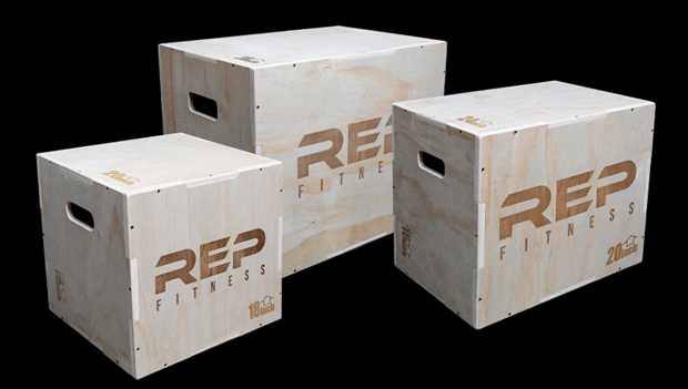 REP Fitness 3-in-1 Wood Plyo Boxes