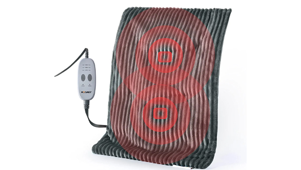 WOOMER Weighted Heating Pad with Massager