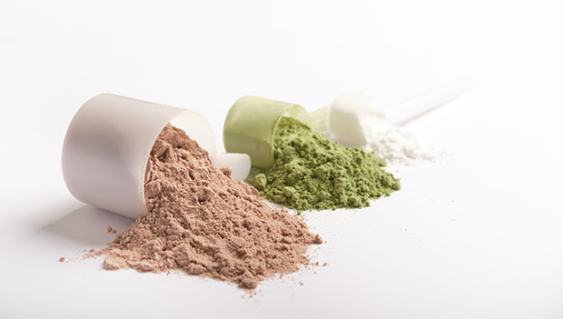 supplement powders in scoops