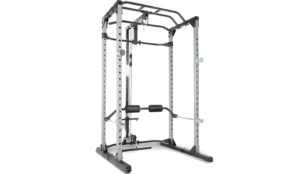 Fitness Reality Squat Rack Power Cage With Lat Pulldown