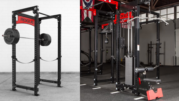 Rogue RM-3 Monster Rack 2.0 with Monster Lat Pulldown Low Row Attachment