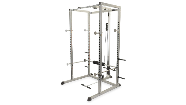 Valor Fitness BD-7 Power Rack - Squat Rack and Bench Press Power Cage With LAT Pulldown Attachment