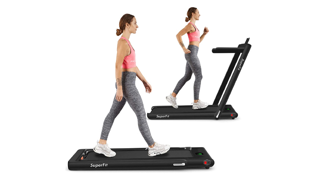 GoPlus 2 in 1 Folding Treadmill