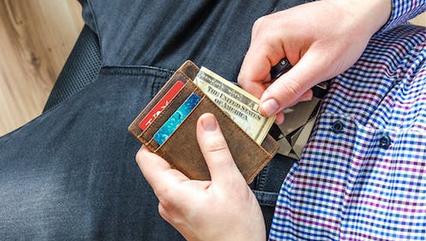 Man with wallet