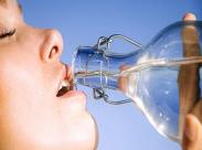 woman drinking water_front