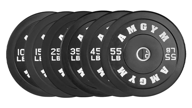 AMGYM 10LB Bumper Plates Olympic Weight Plates