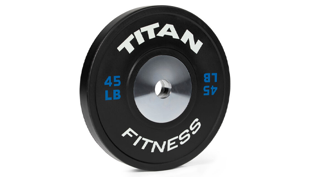 Titan Fitness Single Elite Black Bumper Plate