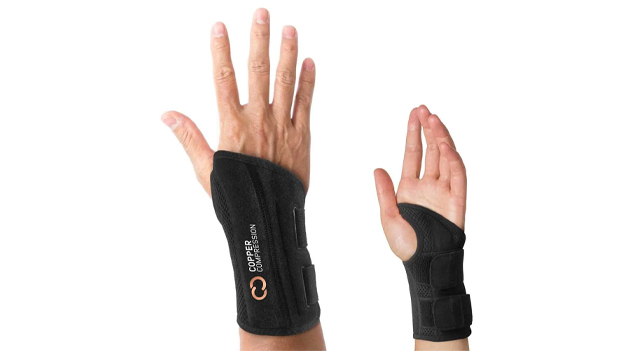 Copper Compression Wrist Brace - Left and Right