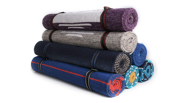 KD Cotton Yoga Mat with Carry Strap