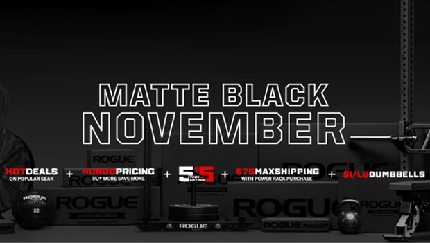 Rogue Fitness Matte Black November