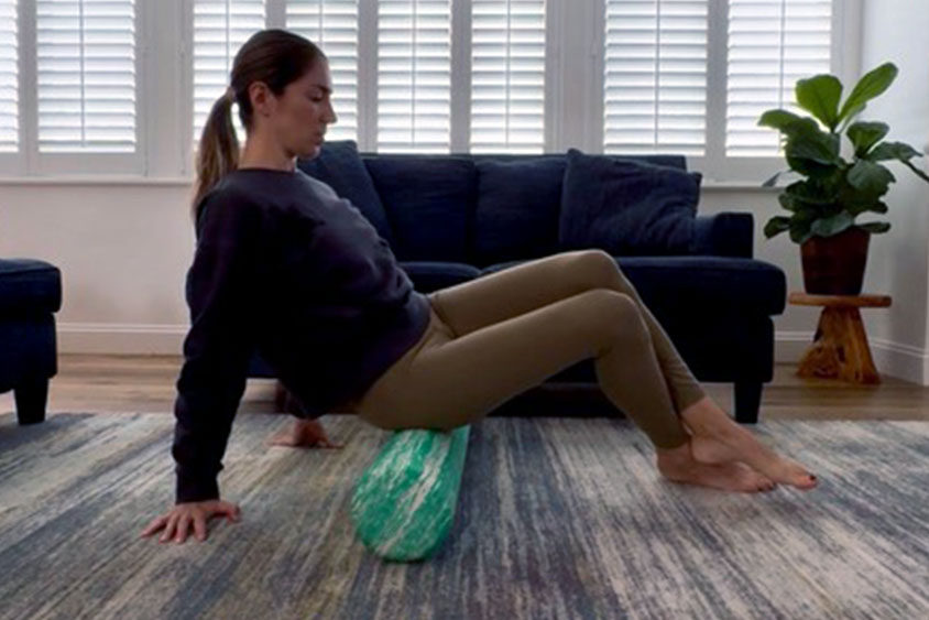 Foam Rolling Glutes