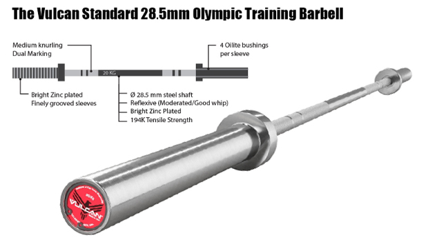 Quick Look at the Vulcan Standard Olympic Bushing Barbell