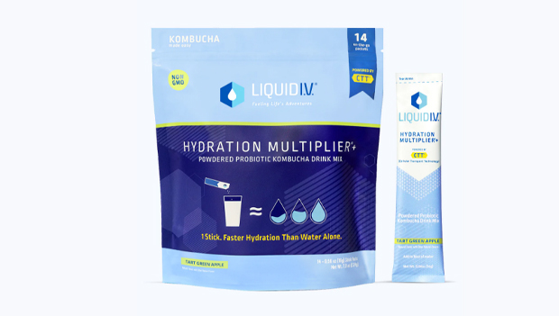 Liquid IV Hydration Multiplier + Probiotic Kombucha