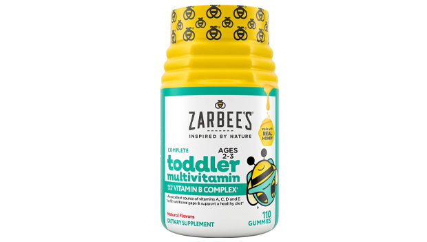 Zarbee's Toddler Vitamins, Complete Multivitamin With Vitamin A, C, D3 & B-Complex