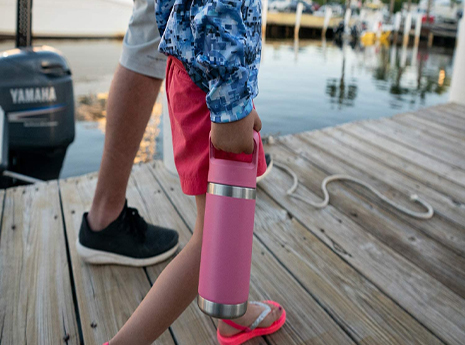 Kids' 12oz Leak Proof Stainless Steel Portable Straw Tumbler Pink