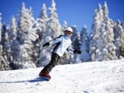 Kid on Snowboard