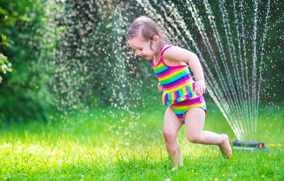 water sprinkler fun