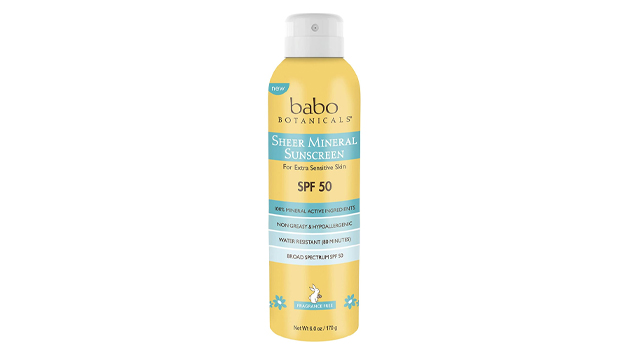 Babo Botanicals Sheer Mineral Sunscreen Spray