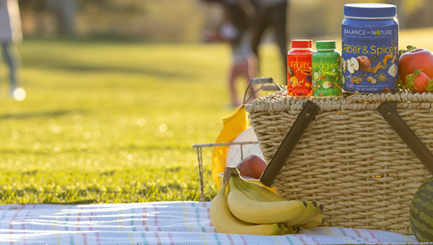 Balance of Nature Products in picnic basket