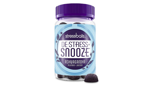 Stressballs, De-Stress + Snooze Ashwagandha Gummies with Melatonin and Lavender