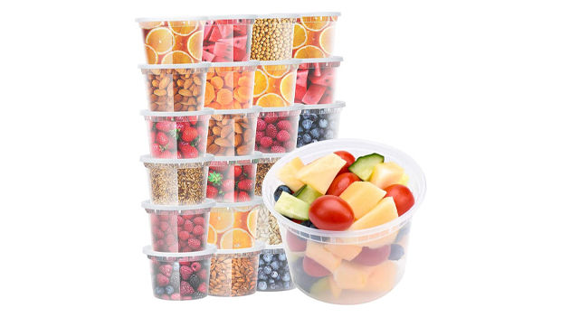 Glotoch Bulk Plastic Food Storage Containers
