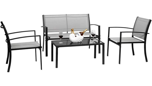 Best Budget Outdoor Furniture - VINGLI 4-Piece Patio Conversation Set