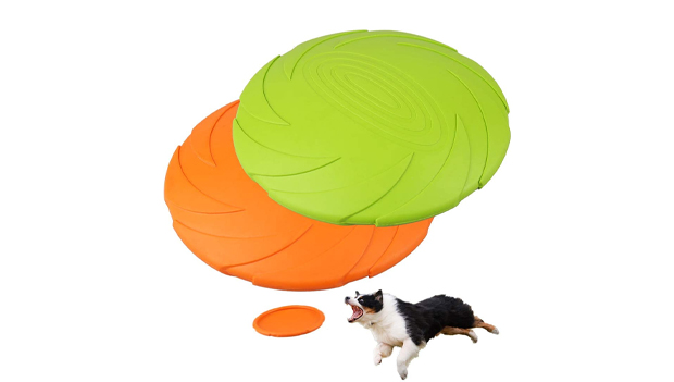 PrimePets 2 Pack Dog Frisbees