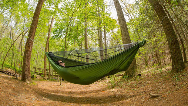 eno hammock in the outdoors