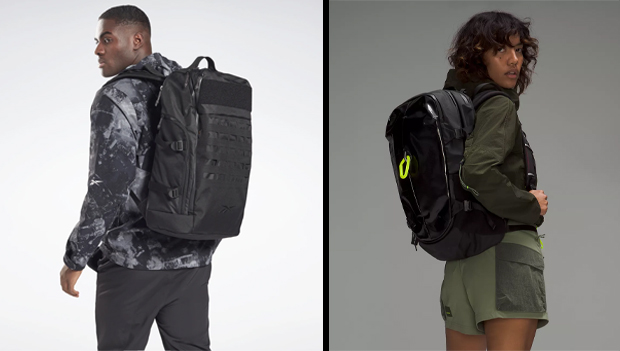 People wearing travel backpacks