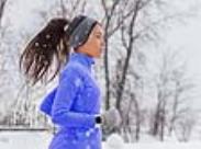 woman running in winter-front