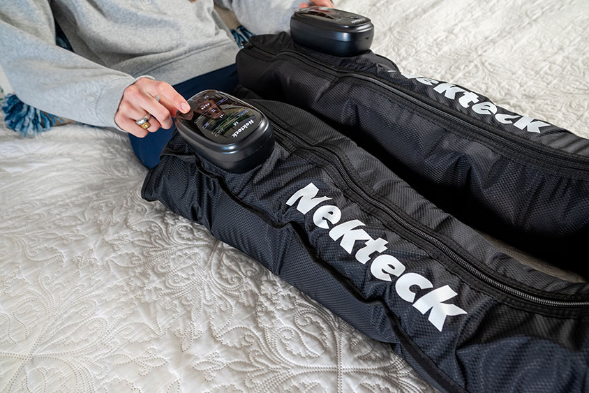 Nekteck Cordless Air Compression Full Leg Boot Massagers
