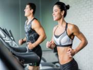 male and female runner treadmill